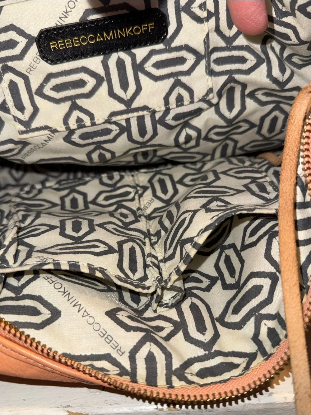 Rebecca Minkoff Bailey Hobo Shoulder Bag Purse in Biscut MSRP $425